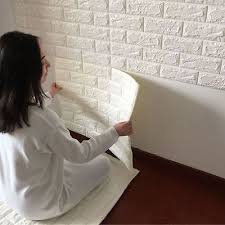 New 3d Foam Stone Brick Self Adhesive Wallpaper Diy Wall Sticker Panels Decal Home Decor Home Diy Apartment Decor