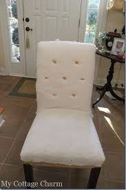My Cottage Charm How To Diamond Tuft And Upholster A Chair Upholstered Chairs Diy Reupholster Furniture Furniture Upholstery