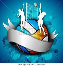 Dapatkan bola voli dari berbagai brand terkenal, seperti proteam, mikasa, dan molten. Colorful Volleyball With Shiny Silver Ribbon With Girl Players Net And Ball On Grungy Blue Background Eps 10 Poster Id 34090046 Bola Voli Potret Wanita Gambar