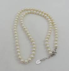 Signed Stauer Cultured Pearl Strand Necklace W Sterling Etsy Pearl Strands Necklace Cultured Pearls Pearls
