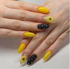 Spring is the inspiration for many things: Stylish Sunflower Nails Next We Have Spring Nail Art Ideas Facebook