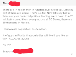 Tinder elo score is a dynamic measure that changes every time someone swipes your profile. C Tinder Math To Justify My Height Tinder