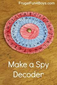 Code Activity For Kids Make A Spy Decoder Wheel Frugal Fun For Boys And Girls Activities For Kids Spy Party Crafts