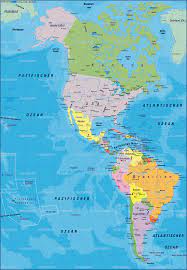 Cuenta oficial de diario el salvador. Karte Von Amerika Weltkarte Politisch Ubersichtskarte Regionen Der Welt Welt Atlas De