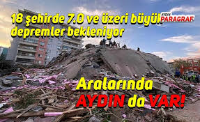 Bu ölçeğe göre 3 ve altı şiddetteki depremler genelde hissedilmezken 7 ve üstü şiddetteki depremler yıkıcı olabilir. 18 Sehirde 7 0 Ve Uzeri Buyuk Depremler Bekleniyor Aydin Haberleri Aydin Haber