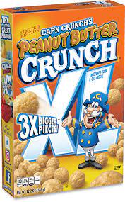 Cap N Crunch S Peanut Butter Crunch Xl Box Peanut Butter Crunch Capn Crunch Crunch