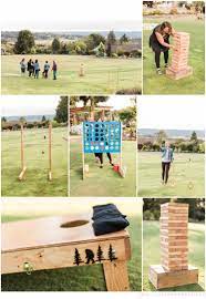 Outdoor game rentals are a great way to keep your guests active and entertained. Ard Game Rentals For Wedding Yeti Yard Games Photos By Seattle Wedding Photographer Joanna Mong Snohomish Wedding Seattle Wedding Venues Seattle Wedding