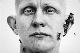 Richard Avedon's famous beekeeper portrait