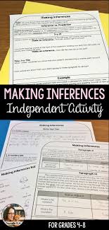 Making Inferences Reading Activity Emergency Plan Distance Learning Independent Reading Activities Reading Activities Teaching Writing