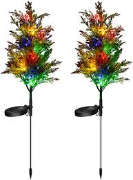 $29.99 solar icicle string lights. Pack Of 2 Mini Christmas Tree 76 Cm Solar Led Lighting Christmas Tree Xmas Ip65 Waterproof Garden Lights Outdoor Tree For Christmas Garden Outdoor Decoration Light Tree Walmart Com Walmart Com