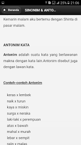 Check spelling or type a new query. Kamus Sinonim Dan Antonim Kata Indonesia For Android Apk Download