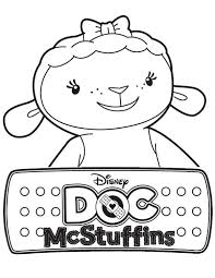 Lambie The Lamb In Doc Mcstuffins Coloring Page Netart Doc Mcstuffins Coloring Pages Doc Mcstuffins Coloring Pages