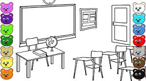 Click on a coloring book below to find coloring sheets and coloring online. School Classroom Coloring Pages For Children Youtube