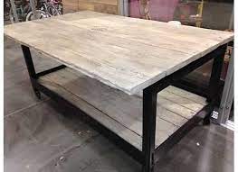 Wood and metal kitchen islands. Reclaimed Wood And Metal Kitchen Island Heirlooms And Hardware