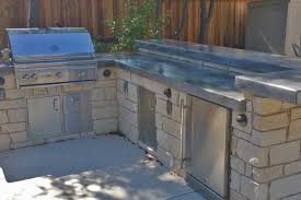 high low concrete countertops outdoor