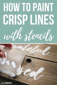 Stencils For Wood Signs How To Prevent Bleeding Under Stencil Wooden Signs Diy Stencils For Wood Signs Stencil Wood