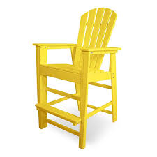 Polywood South Beach Bar Height Outdoor Chairs Adirondack Style Weatherproof Recycled Plastic In 12 Colors Patio Bar Stools Polywood Counter Chairs