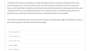 You'll need one for every 20 acres. The Queen City Nursery Manufactures Bags Of Potting Chegg Com