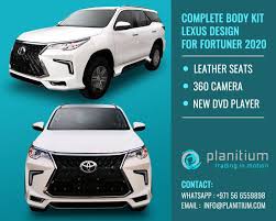 complete body kit lexus design for toyota fortuner 2020 dubai body kit lexus toyota