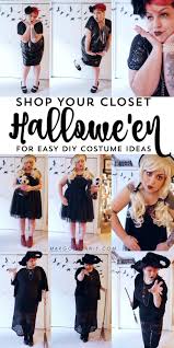 Easy Diy Halloween Costume Ideas Black Dress Halloween Costume Plus Size Costume Diy Halloween Costumes Easy