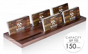 5% coupon applied at checkout save 5% with coupon. Amazon Com Maxgear Wood Business Card Holder For Desk Multiple Business Card Display Holders Professional Business Card Stand Horizontal Business Cards Holder Display For Desktop Business Cards Holder Walnut Office Products