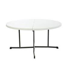 Lifetime 60 Round Fold In Half Commercial Grade Table White Granite Folding Table Half Table Fold In Half Table