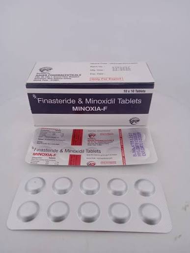 Minoxia F Finasteride 1mg & Minoxidil 5mg Tablets (100 Tablets) at ₹  150/strip in Nagpur