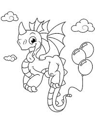 Ausmalbilder drachen werden für alle fans von fantasie, mystik und magie interessant sein. Ausmalbild Drache Mit Luftballons Zum Ausdrucken