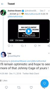 You'll also get the kronika announcer voice for free in mk11, and daily. The Johnny Cage Voice Actor Liked The Tweet From Lou Could Johnny Cage Be Returning R Mortalkombat
