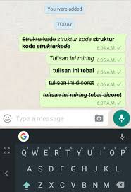 We did not find results for: Ini Cara Membuat Teks Pesan Whatsapp Tebal Miring Dan Coret