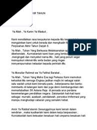 Maybe you would like to learn more about one of these? Doa Jamuan Akhir Tahun 6 2016 Docx
