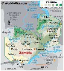 South luangwa, kafue and lower zambezi rank among the finest game parks in the world. Zambia Maps Facts World Atlas
