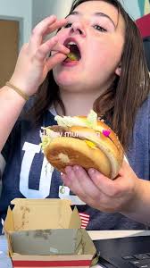 Hailey Eating A Burger