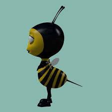 3d Model Of Cartoon Bee Cartoon Bee Cartoon 3d Model