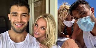 Meet britney spears' supportive boyfriend. Britney Spears Rocks Swimsuit Mask On A Beach Date With Beau Sam