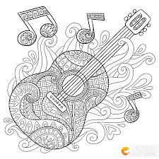 Guitar Coloring Page Music Coloring Coloring Book Art Coloring Pages