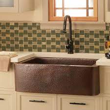 Unlike other brands (which are single walled with the exception of the front apron), our copper farm is double walled Farmhouse 33 Copper Farmhouse Sink Native Trails