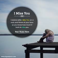 Print Name On I Miss You Quotes For Him Or Her | wishes greeting card via Relatably.com