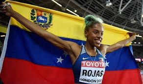 Caterine ibargüen mena (apartadó, 12 de febrer de 1984) és una atleta colombiana de salt de longitud, salt d'altura i triple salt, especialitat en la qual ostenta dues medalles d'or en campionats mundials d'atletisme, una de plata en els jocs olímpics de londres 2012 i una d'or en els jocs olímpics de rio de janeiro 2016, i de la qual és l'actual campiona panamericana. Mujeres Bacanas Yulimar Rojas 1995