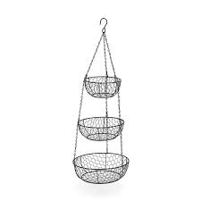 Three Tier Hanging Basket Bronze Sur La Table In 2020 Hanging Baskets Cookware Sale Sur La Table