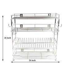 Stainless steel wall shelf kitchen seriously is not always easy to do. Gehwara Stainless Steel Kitchen Dish Rack 26x10x26 Inch Kitchen Oragizer Utensil Storage Rack Buy Gehwara Stainless Steel Kitchen Dish Rack 26x10x26 Inch Kitchen Oragizer Utensil Storage Rack Online At Low Price Snapdeal