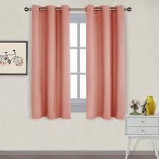 Get 5% in rewards with club o! Amazon Com Nicetown Pitch Black Solid Thermal Insulated Grommet Blackout Curtains Drapes For Bedroom Window 2 Coral Bedroom Drapes Curtains Blackout Curtains
