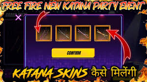 Alok vs diamonds best clash battle who will win gameplay garena free fire live streamer from india killing player with loud volume spy like james bond 007 level up to 70. New Katana Party Event Katana Party Event Spin Trick Katana Party Event Free Fire Youtube