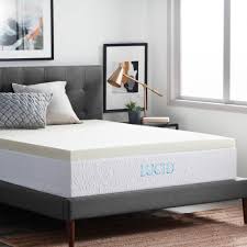 Lucid 3 Ventilated Memory Foam Mattress Topper Cal King White Memory Foam Mattress Topper Foam Mattress Topper Top Memory Foam Mattress