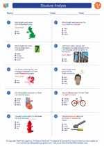 structural analysis 7th grade ela worksheets and answer key