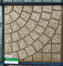 Gạch vỉa hè quạt vàng 40x40