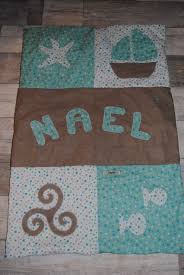 couverture bebe personnalisee bateau triskel poisson pour nael couverture personnalisee bebe couverture bebe bebe personnalise
