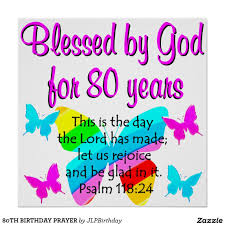 80th Birthday Prayer For Mom 80th Birthday Prayer Poster Zazzle Co Nz Birthday Prayer 80th Birthday Happy 80th Birthday