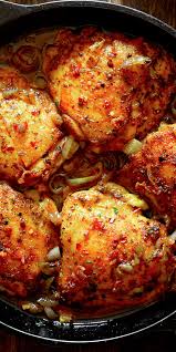 When it involves making a homemade baked chicken thigh recipe Baked Chicken Thighs With Wine Pan Sauce Chicken Recipes Baked Chicken Baked Chicken Thighs