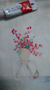 Download Watercolor Painting Flowers In Vase You Tube Sneha Sharma Art Flower Painting Watercolor Paintings Art